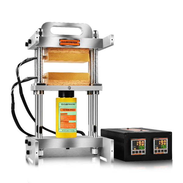 DABPRESS 10 Ton Driptech Rosin Press - 3x5 Plates, 500w, Pressing 14 Grams - No Pump Included