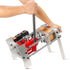 Dabpress 10-Ton hydraulic rosin press with dual heated plates, PID temperature controllers, pressure gauge, and adjustable vertical/tilt frame