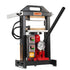 Dabpress Amberiflow 6-Ton rosin press with dual heated plates, independent PID controllers, and built-in pressure gauge
