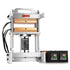 Dabpress GR12T47 12-ton hydraulic heat press steamroller with dual PID temperature controller front view